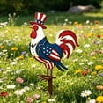 thumbnail image 5 of Feledorashia 4th Of July Yard Stake, Patriotic Outdoor Garden Decor, Double-Sided Metal Independence Day Sign, Weather Resistant Rustproof Metal Porch Courtyard Decoration, 5 of 9