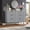 Grey 6 Drawer, variant on IDEALHOUSE White 6 Drawer Dressers, Modern Fluted Storage Cabinet, Water-Resistant MDF, Quiet Glide, Double Anti-Tip, Stable Organizer for Bedroom