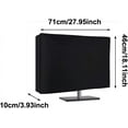 thumbnail image 2 of Monitor Dust Cover 26, 27, 28, 29 inch Anti-Static Dustproof Protective Cover for LCD/LED/HD Panel Case Computer Sleeve Compatible with iMac 27 inch, 26-29 inch PC, Desktop and TV (26-29 inch Black), 2 of 7