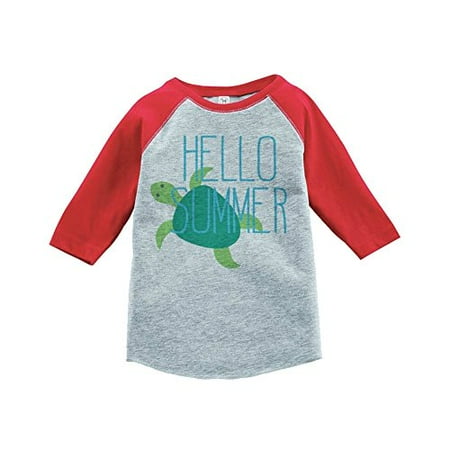 

Custom Party Shop Hello Summer Raglan Tee Red