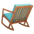 thumbnail image 6 of SAFAVIEH Vernon Outdoor Patio Rocking Chair, Natural/Aqua, 6 of 11