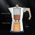 thumbnail image 4 of InnotechSC Aluminum Moka Stove Coffee Maker, Silver Moka Pot Coffee Maker for Gas & Electric Stove Top, Classic Italian Coffee Maker, Espresso Maker Stovetop, Camping Pot 12 Espresso Cup 20 Oz, 4 of 8
