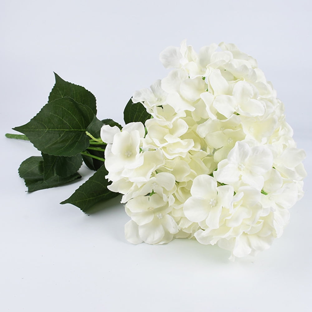 20x Artificial White Hydrangea Flowers Home Wedding Flower Head Decor Home Fresh Cut Flowers Urbytus Com