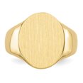 thumbnail image 4 of 14k Yellow Gold 16.0x14.0mm Mens Signet Ring Man   For Dad Mens  For Him, 4 of 9
