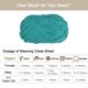 thumbnail image 4 of 2Madejas Chenilla Hilo Terciopelo Manta Hilo 2x100g/7.1oz 6 Súper Voluminoso Poliéster Suave Tejido para Ganchillo Tejedura Bolsos Bufanda Sombrero, Oscuro Cian, 4 of 7