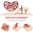 thumbnail image 3 of MasteelfCA UNOMOR Creative Wedding Up Greeting 3D Gift with Bride And Bridegroom Design, 3 of 8