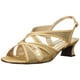 thumbnail image 1 of Sandalia Easy Street Tristen para mujer, tacón dorado con purpurina 5.5, 1 of 1