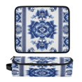 thumbnail image 6 of Hair Tools Storage with Heat Resistant Mat- Blue-and-white Porcelain Patterns Printed Curling Iron Travel Bag/Flat Iron Case for Women, 6 of 8
