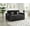 Black, variant on Convertible Sleeper Sofa with Adjustable Backrest, Side Pocket & Phone Holder, Velvet Black