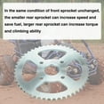 thumbnail image 6 of 420 Chain Sprocket Mini Bike Sprocket 50 Tooth 40mm Bore Fit for Coleman BT200X CT200U CT200U-EX Baja Warrior MB165 MB200 TrailMaster Massimo KT196 196cc 200cc 6.5hp Powersports Go Kart Spare Parts, 6 of 9