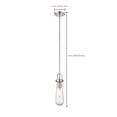 thumbnail image 2 of Nuvo Mini Pendant Fixture,1L,Clear Br Nkl 60-5262, 2 of 2