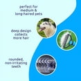 thumbnail image 4 of Pet Grooming Tool Double Sided Slicker Pet Brush For Shedding Dematting  Stainless Steel Dog Comb, 4 of 7