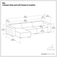 thumbnail image 4 of Simpli Home Rex 2 Seater Sofa and Left Chaise, 4 of 18