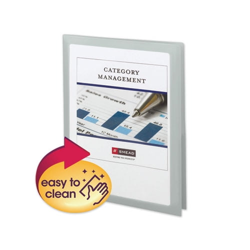 Frame View Poly Two-Pocket Folder, 100-Sheet Capacity, 11 x 8.5, Clear/Oyster, 5/Pack Frame View Poly Two-Pocket Folder, 100-Sheet Capacity, 11 x 8.5, Clear/Oyster, 5/Pack