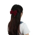 thumbnail image 2 of Ganga Única 1 Pc Clip de Cabello Clásico en Forma de Lazo para Mujeres y Niñas 5.51"x3.54"x1.38" Rojo Profundo, 2 of 5