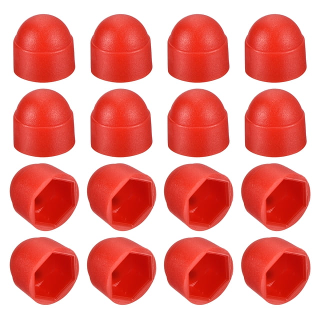 Uxcell 150 Pack Couvercle d'Écrou Hexagonal, M8 Capuchon de Protection en Plastique pour Écrou Hexagonal, Vis
