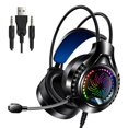 thumbnail image 2 of Auriculares Para Juegos Orejeras Suaves Cancelación De Ruido Con Luz Para USB doble de 35 mm Sunnimix Auriculares para juegos, 2 of 8