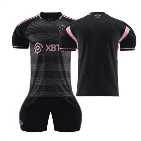 Boys Girls football Jersey suit Miami away No.10 MESSI Fans Kids Soccer