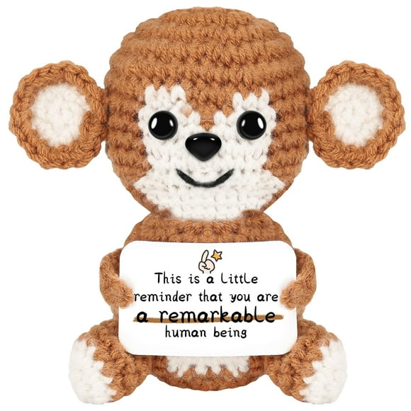 Animal de peluche DAFURIET, mono de ganchillo, regalo hecho a mano