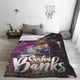thumbnail image 5 of Manta de franela ultra suave y acogedora de Sasha Banks para picnic para niños, niñas y adultos, mantas ligeras y esponjosas para sofá, cama, sofá, sala de estar, 5 of 6