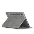 thumbnail image 6 of Allytech Galaxy Tab S7 Plus 12.4" 2020 Model SM-T970/T975/T976/T978 with S Pen Holder, Multi-Angle Viewing Stand Cover with Pocket Auto with Sleep Wake for Samsung Galaxy Tab S7 Plus 12.4", Gray, 6 of 12