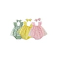 thumbnail image 2 of xiaxaixu Ensemble Justaucorps-Jupe Sans Manches à Col Carré pour Bébé Fille + Bandeau, 2 of 7