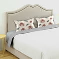 thumbnail image 3 of Yayeee Pillowcase King Size Set of 2 Satin Wrinkle Resistant Pillow Case, Beige Christmas Gift Pattern, 3 of 8