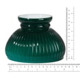 thumbnail image 2 of B&P Lamp® 6" Dark Green Cased Glass Ribbed Student Lamp Shade for Vintage Style Lamps, 2 of 2