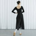 thumbnail image 5 of All-matching Chiffon Wrap Skirt for Women Long Dance Skirts Ballet Wrap Skirts Asymmetric Dance Skate Over Scarf Skirts, 5 of 9