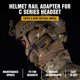 thumbnail image 3 of Casco táctico ARC adaptador de riel, accorios de rotación para auricular con COMTAC 3 auricular OPS Core ARC y Team W M-LOK Rail para Airsoft Shooting y deport al aire última intervensión, 3 of 5