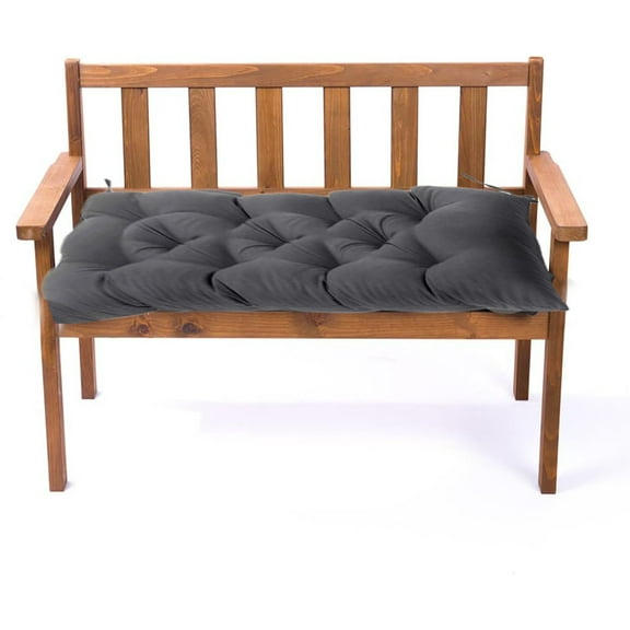 Bench Cushion,Glider Cushions,Outdoor Swing Cushions,Outdoor Cushions,Swing Cushion,2/3 seat Thick Outdoor Garden Bench Seat Cushion Backrest Waterproof(Dark Gray 40*20in)from QiwagFerng