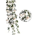thumbnail image 3 of 1.8 m Vides de rosas artificiales Flores de seda falsas Guirnaldas Colgando Rosa Telón de fondo de boda Oficina en casa Decoración de arco Yuarrent HA1071-02B, 3 of 6