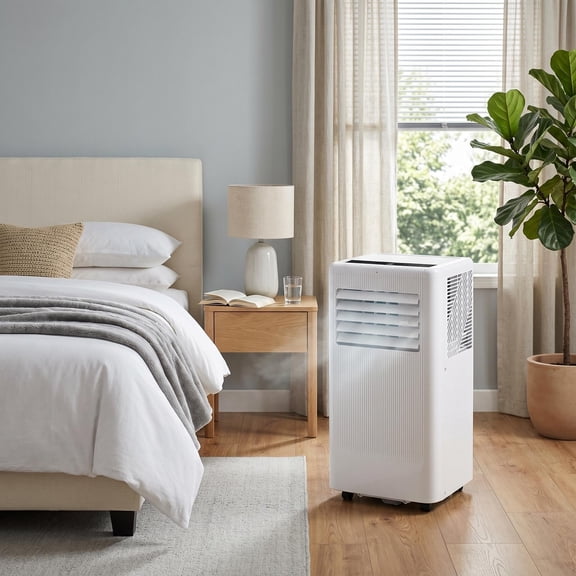 Portable Air Conditioner 10000 BTU, 3-in-1 Mobile Cooling Dehumidifier Fan, LED Display, Remote Control, Compact Standing Unit for 560 Sq.Ft Indoor Use