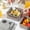 Khaki-Free Size/KH, variant on Plastic Double Lunch Box Microwave Oven Heating Portable Bento Box with Cutlery 1500ml Leakproof Meal Container for Work School Picnic Office Students Daily Food Carry Case Meal Prep Set Meal Fresh