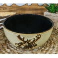 thumbnail image 7 of Pack Of 2 Rustic Emperor Giant Stag Elk Moose Deer Pasta Salad Soup Bowls 21Oz, 7 of 7
