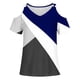 thumbnail image 4 of Camisas de Manga Corta para las Mujeres Blusa de Cuello Redondo de Impresión Casual, Top de Algodón de Imitación Ligero para el Hogar, el Uso Diario Y las Cuatro Estaciones, 4 of 4
