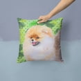 thumbnail image 2 of Carolines Treasures BB9856PW1414 Pomeranian St Patricks Fabric Decorative Pillow  14Hx14W multicolor, 2 of 4