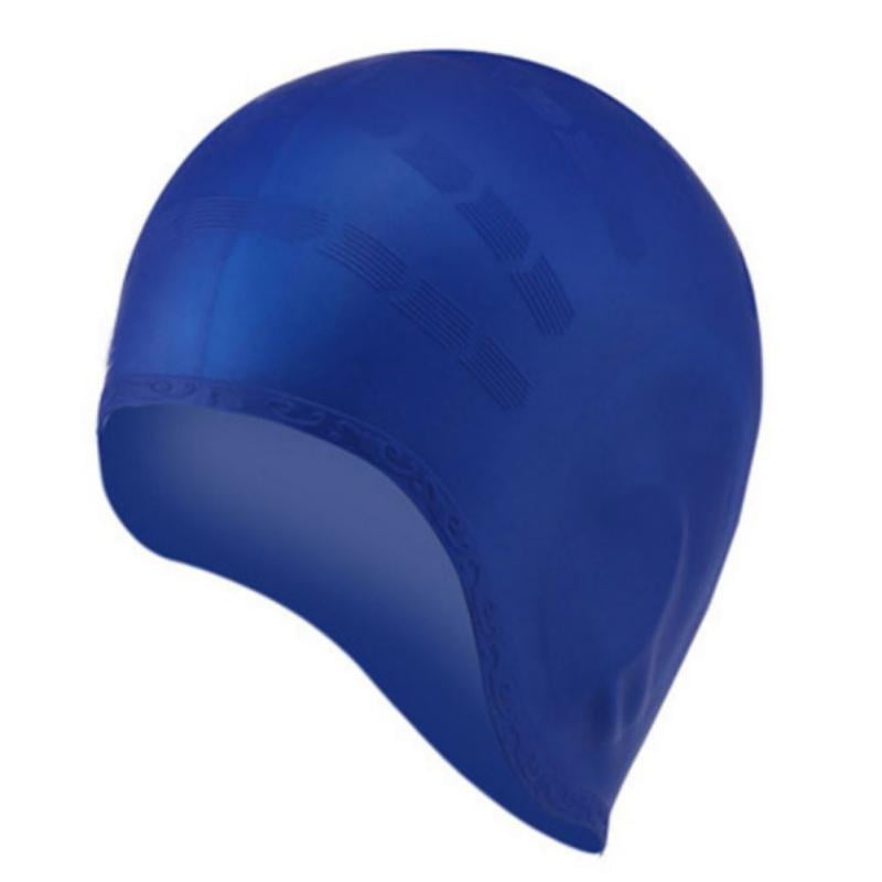 Luxsea Swim Cap Cover Ears for Long Hair, Silicone Swimming Cap for