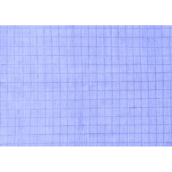 Ahgly Company Indoor Rectangle Solid Blue Modern Area Rugs, 3' x 5'