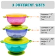 thumbnail image 4 of Baby Bowl Set, Baby Sucker Bowl Anti Slip 3Pcs for Toddler, 4 of 6