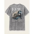 thumbnail image 3 of EPIC: The Musical Odysseus Tour Acid Wash Tee Greek Mythology Vintage Graphic Oversized T-Shirt Dark Academia Streetwear, 3 of 8