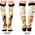 thumbnail image 2 of FREEAMG Thanksgiving Turkey Compression Socks for Men & Women Knee High Stockings for Running, Sport, Hiking & Travel, 2 of 7