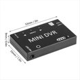 thumbnail image 4 of Mini FPV DVR Video Grabador de Audio NTSC/PAL Batería Incorporada de 3.7V 400mah para FPV RC Multicopters VR Goggle Monitor Negro, 4 of 7