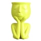 thumbnail image 2 of Macetas de Cerámica para Macetas, Macetas Suculentas, , Escultura, Estatua, Maceta para Escritorio, Interior, Exterior, Maceta de Estatu Yellow_A, 2 of 6