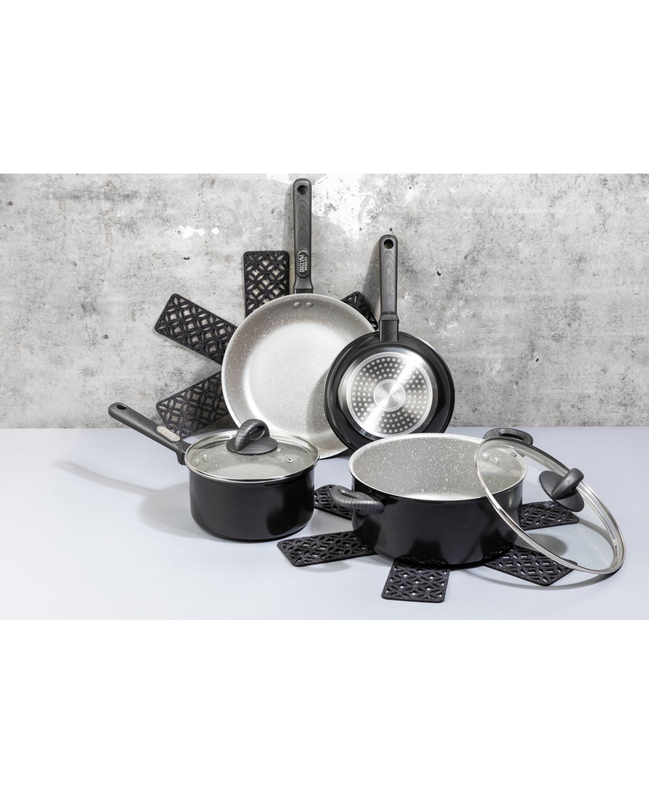 Brooklyn Steel Co. Satellite 12-Pc. Nonstick Cookware Set - Silver
