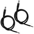 thumbnail image 1 of Mobutofu 2 Pcs Câble d'Alimentation DC Fil d'Alimentation Cuivre Noir pour Usage de Bureau, 1 of 8