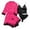 A-Hot Pink62, variant on Women's Lace Trimmed 4-Piece Pajama Set Elegant Nighttime Comfortable Sleepwear Separates