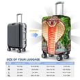 thumbnail image 4 of Susaid Cobra Snake Print Elastic Washable Suitcase Cover with Hidden Zipper, Fits 18-32 Inch Luggage for Protection During Travel-Small, 4 of 7