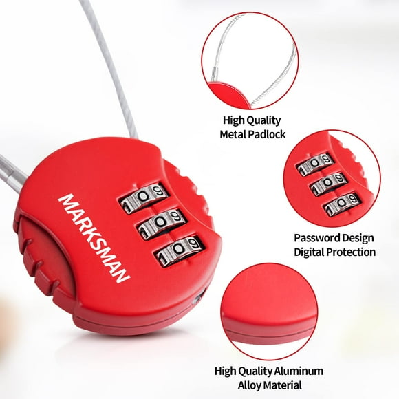 Becaristey 2pieces Reliable Combination Lock For Maximum Security On Go High Security Combination Padlock 1Set