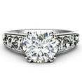 thumbnail image 2 of Moissanite Solitaire 14k White Gold Engagement Ring, 2 of 4